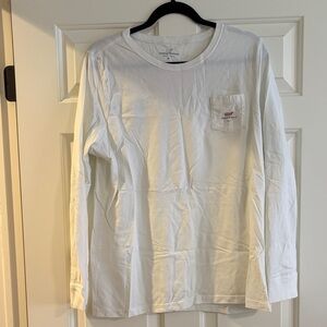 Vineyard Vines White Long Sleeve Tee